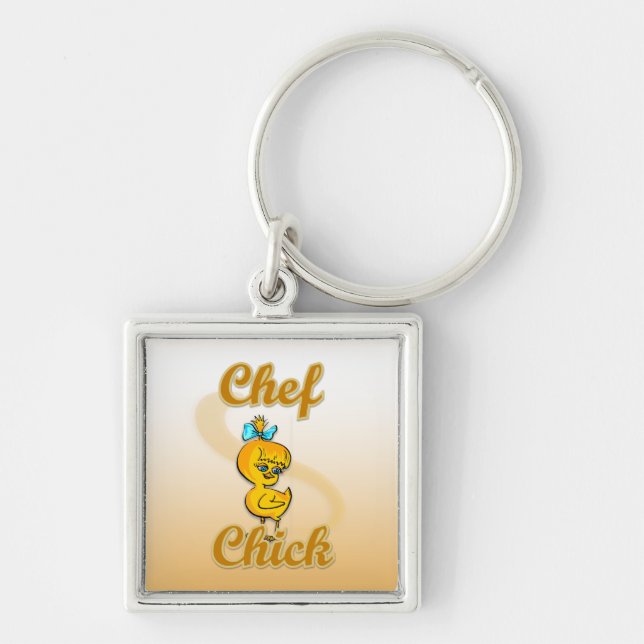 Chef Chick Key Ring (Front)