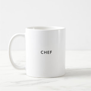 Chef   Chief   Custom French Coffee Mug