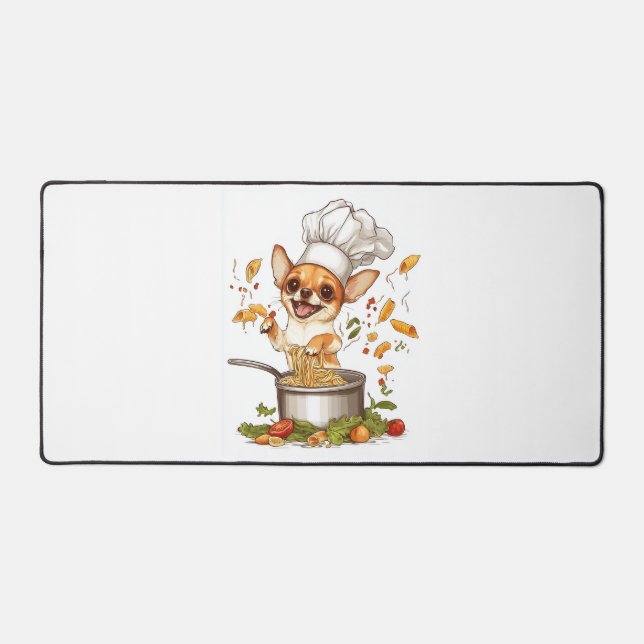 Chef Chihuahua � Culinary Dog Master Desk Mat (Front)