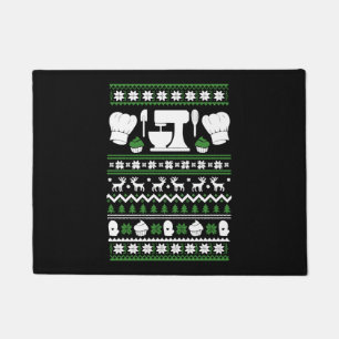 Chef Christmas T Shirt Doormat