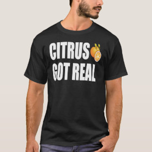 Chef - Citrus Got Real Shirt Bad Food Pun Cool Che