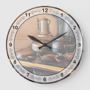 Chef - Cook - Breakfast at my Great Grandmothers Large Clock