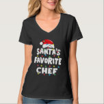 Chef Cook Christmas Santas Favourite   Xmas T-Shirt<br><div class="desc">Chef Cook Christmas Santas Favourite   Xmas</div>