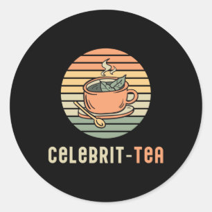 Chef Cook Cooking Cuisine Celebrit Tea Funny Gift Classic Round Sticker