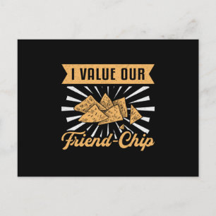 Chef Cook Cooking I Value Our Friend Chip Gift Postcard