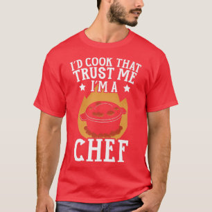 Chef Cook Culinary Gangster Cooking Food Kitchen R T-Shirt