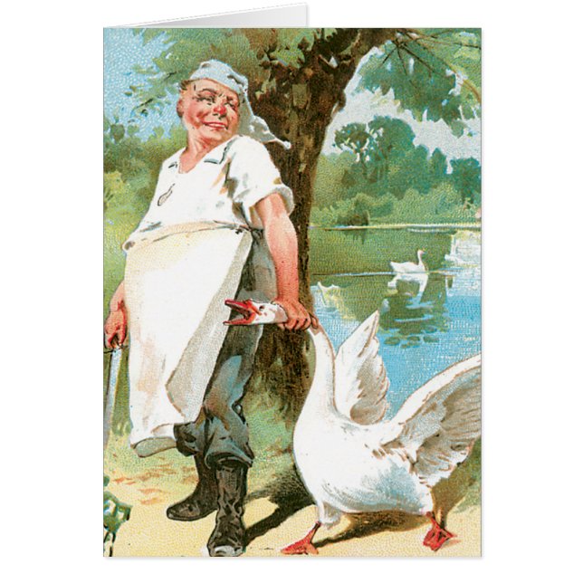 Chef Cook Goose Vintage Food Ad Art (Front)