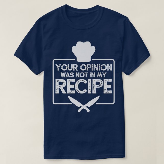 chef cook recipe cooking  35  T-Shirt (Design Front)