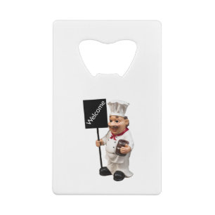 Chef cook - WELCOME menu card