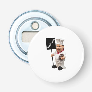 Chef cook - WELCOME menu card Bottle Opener
