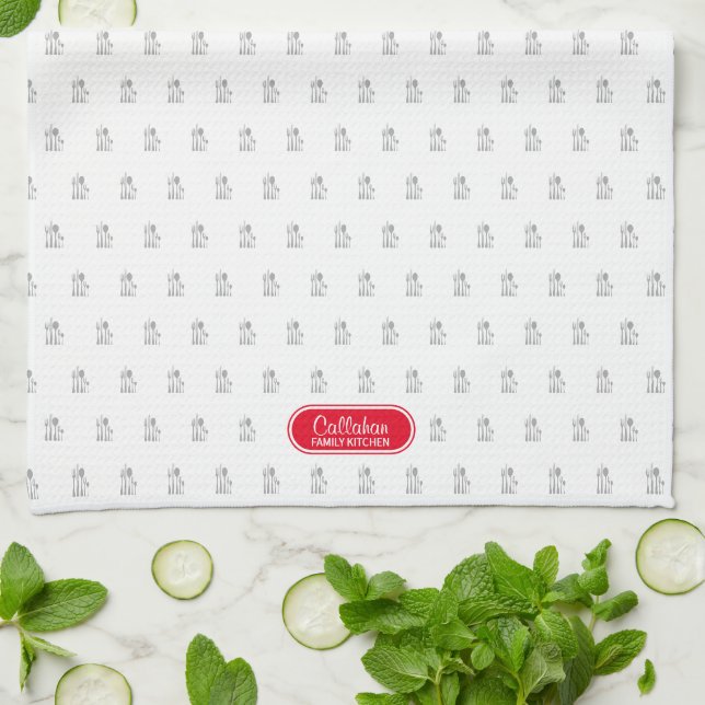 Chef cooking baking kitchen gift tea towel (Folded)