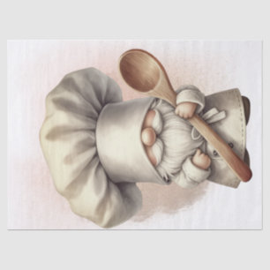 Chef Cooking Gnome Tissue Paper