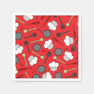 Chef Cooking Kids Birthday Party Napkin