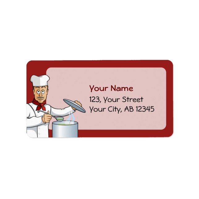 Chef Cooking Label (Front)