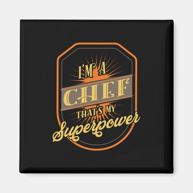 Chef Cooking Magnet (Front)