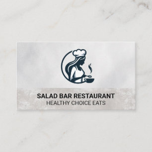 Chef Cooking on Pan Business Card