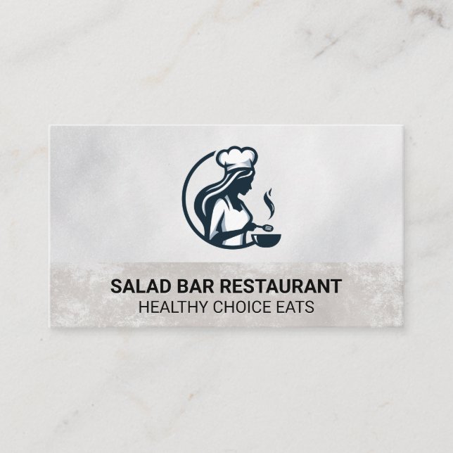 Chef Cooking on Pan Business Card (Front)