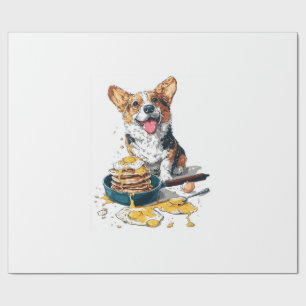 Chef Corgi � Funny Cooking Dog Wrapping Paper