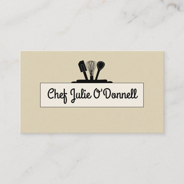 Chef Culinary  Business Card (Front)