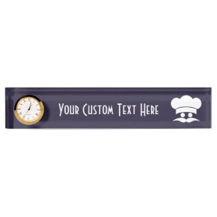 Chef custom colour desk plate