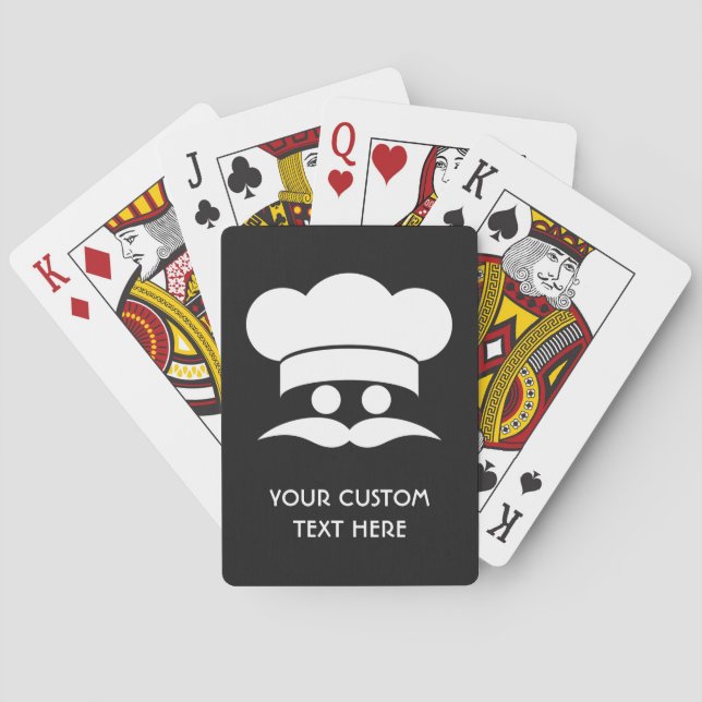 Chef custom colour playing cards (Back)