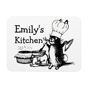 Chef Cute Bunny Magnet