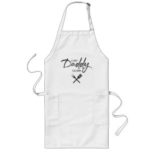 Chef Daddy Script Personalised dad Long Apron