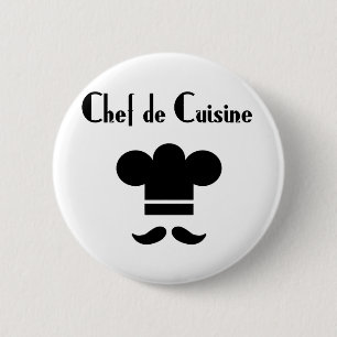 Chef de Cuisine 6 Cm Round Badge