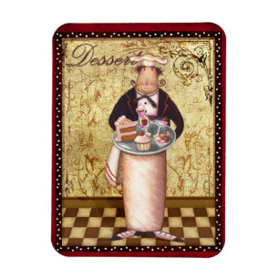 Chef Dessert Magnet