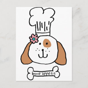 Chef Doggie Postcard