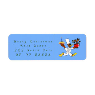 Chef Ducky Kazoo Return Address Label