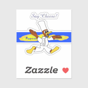 Chef Ducky Kazoo Say Cheese Camera Smiles Sticker