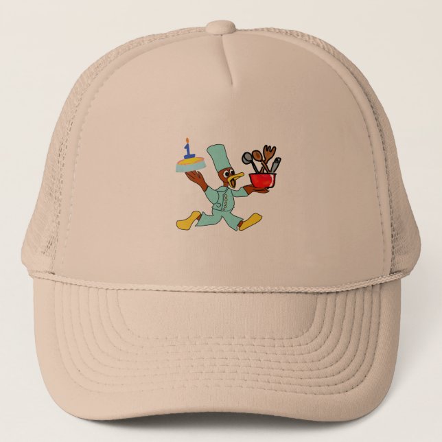 Chef Ducky Kazoo Trucker Hat (Front)