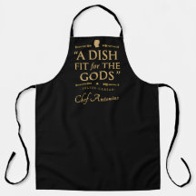 Chef Elegant Classic Cook Funny Quote Black Gold