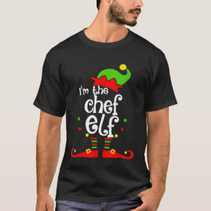 Chef Elf Christmas Costume Mum Dad Xmas T-Shirt