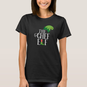 Chef Elf Matching Family Group Christmas Party Paj T-Shirt