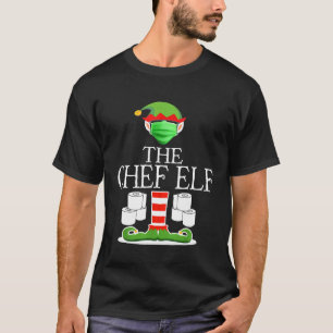 Chef Elf Wearing Mask Toilet Paper Christmas T-Shirt