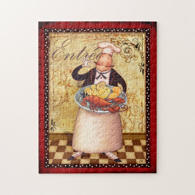 Chef Entrée Jigsaw Puzzle (Vertical)