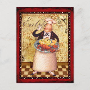 Chef Entrée Postcard