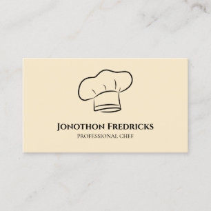 Chef Food Catering Service Professional Business Card