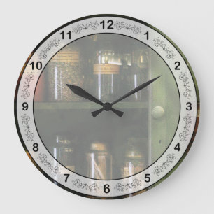 Chef - Food - Ingredients II Large Clock