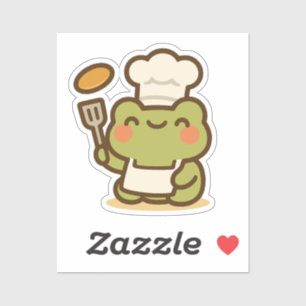 Chef Frog Cooking Sticker