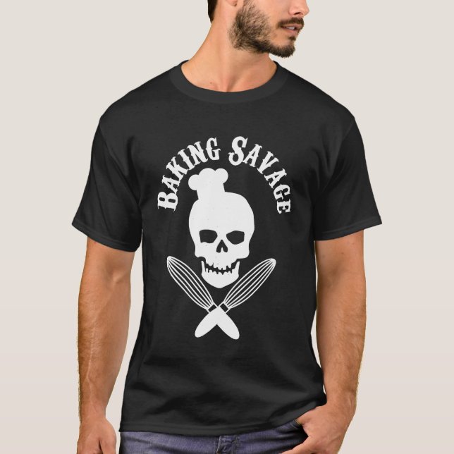 Chef - Funny Baking Gift - Distressed Baker Chef B T-Shirt (Front)