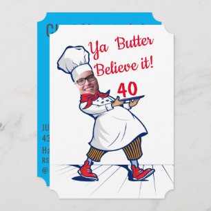Chef Funny Birthday Invite