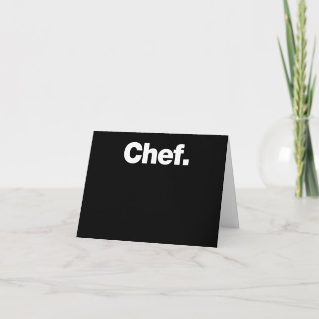 Chef | Funny Quotes About Cooking Gift Card (Front)