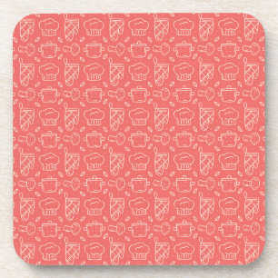 Chef Gift I Love My Food And Wine Coaster