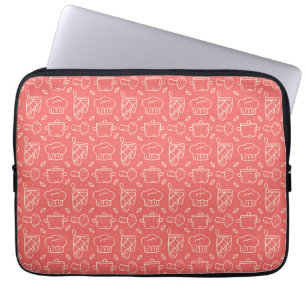 Chef Gift   I Love My Food And Wine Laptop Sleeve