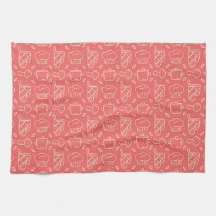 Chef Gift I Love My Food And Wine Tea Towel