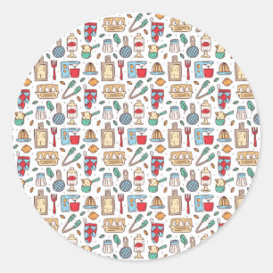 Chef Gift   Just Good Food From Fresh Ingredients Classic Round Sticker