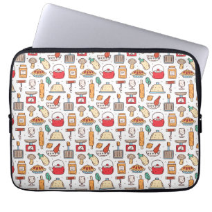 Chef Gift   No One Who Cooks Alone Laptop Sleeve